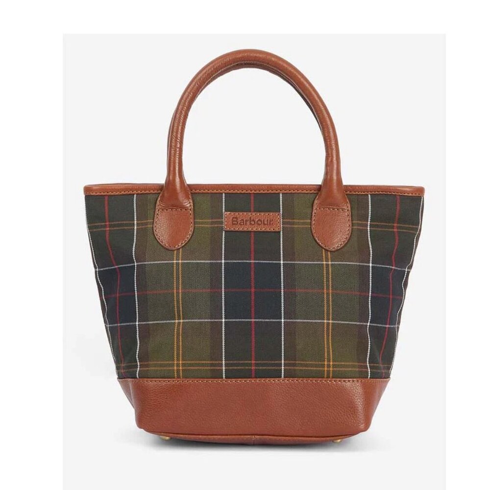 Katrine Tartan Leather Ladies Tote Bag MSRP $260 British Elegance - Picture 11 of 12